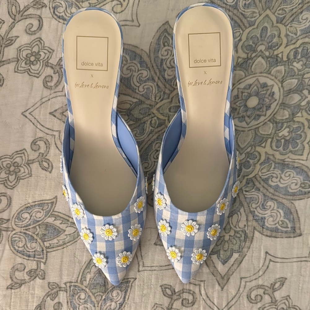 Dolce Vita Blue Checkered Women's Shoes